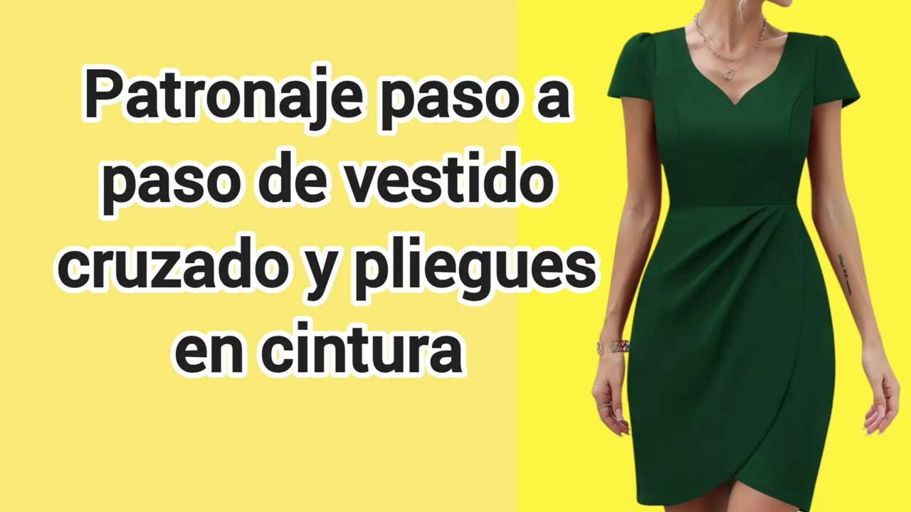 Cómo realizar un vestido con falda cruzada
