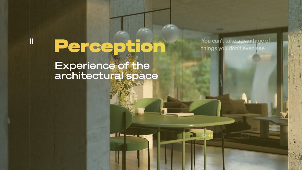 Understanding the perception of the architectural space to craft better visual