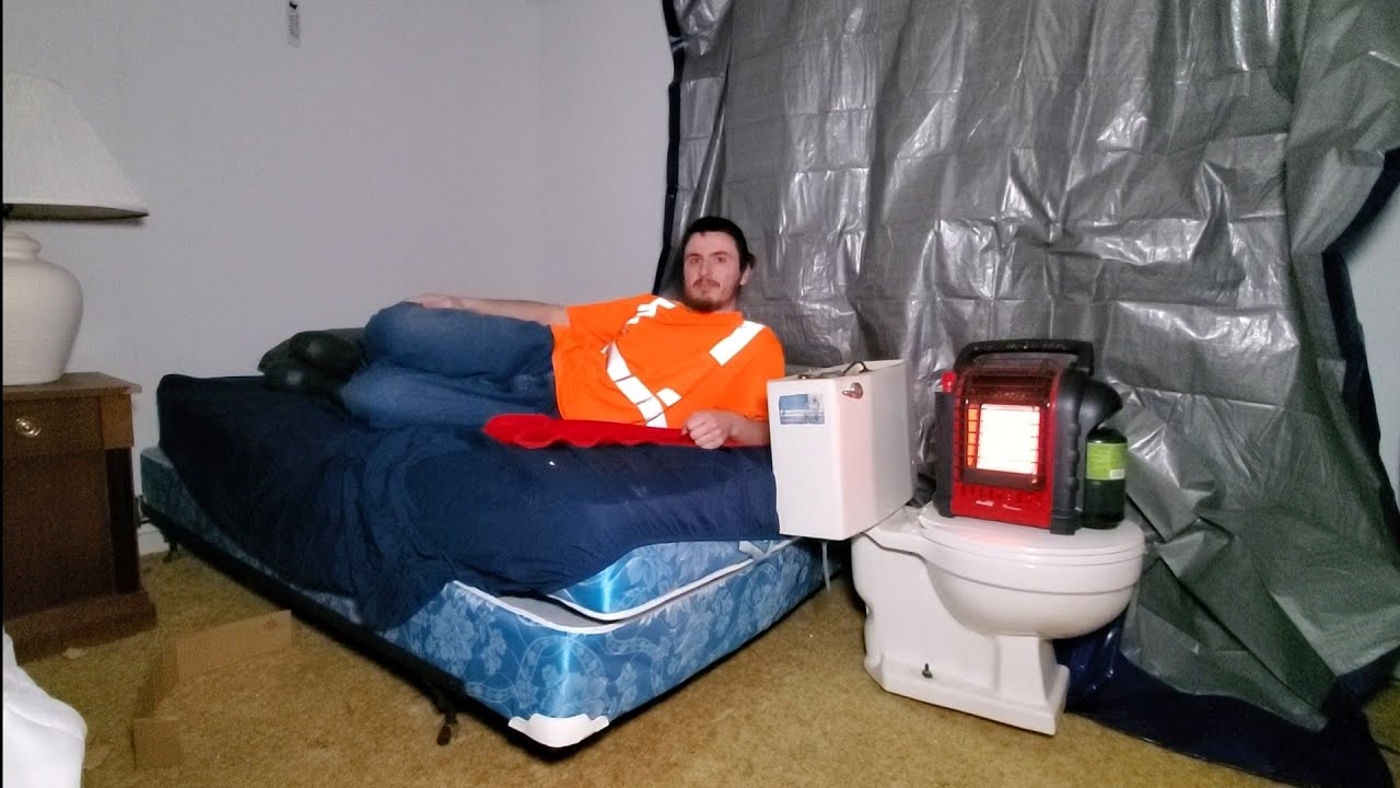 Overnight -20F -29C Motel Stealth Camp Before Its Demolished Forever