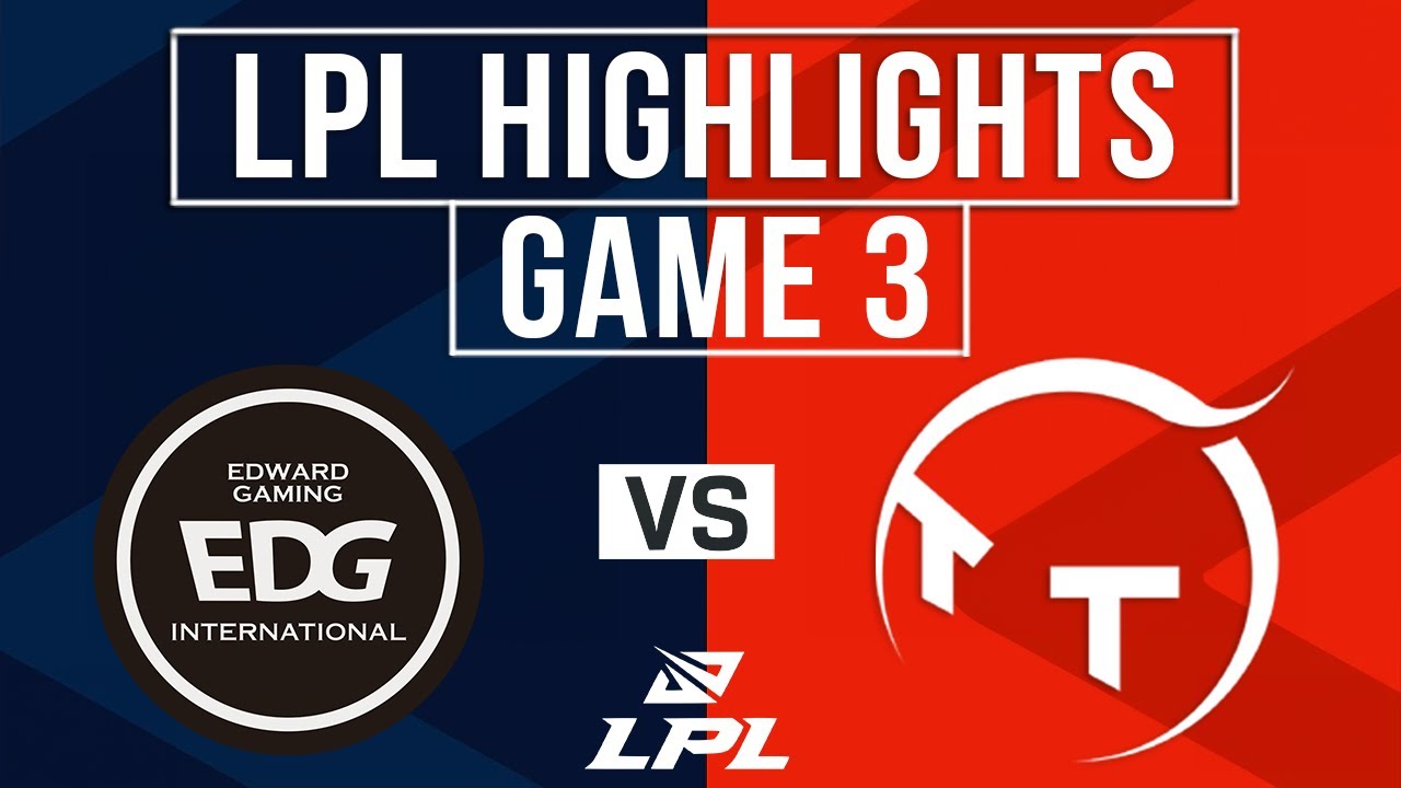 EDG vs TT Highlights Game 3 | LPL 2026 Split 1 | EDward Gaming vs ThunderTalk Gaming