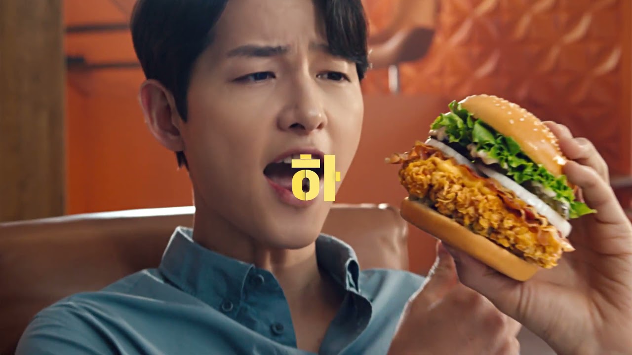 송중기 맘스터치 치즈홀릭버거 CF광고 [2021/05]