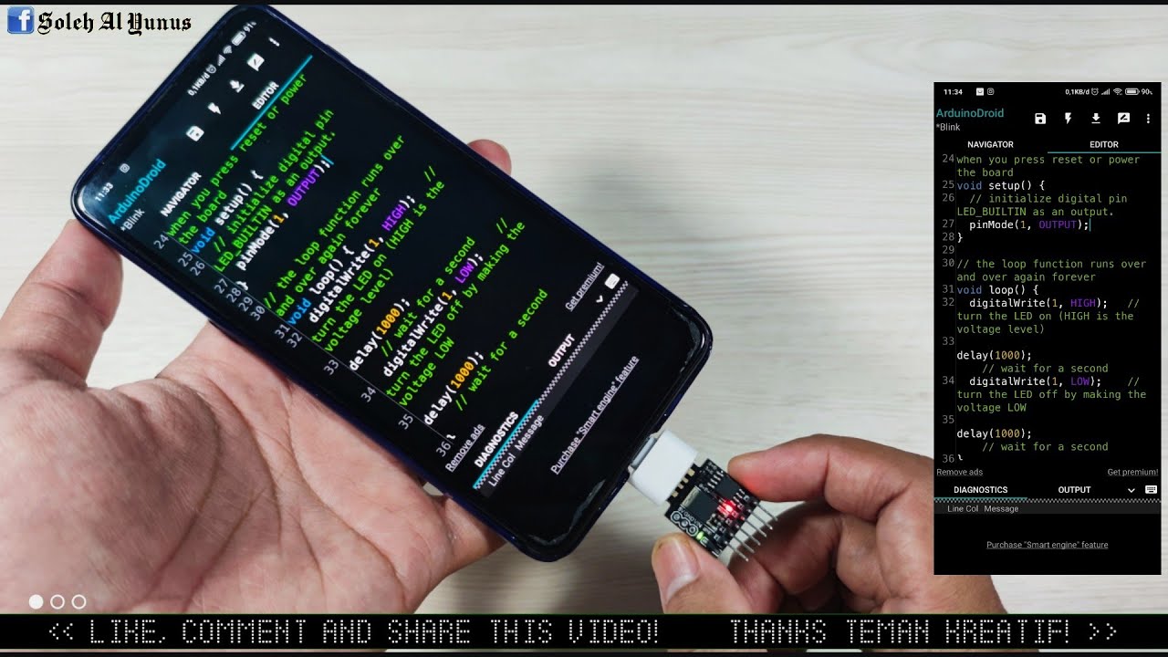 CARA MEMPROGRAM BOARD DIGISPARK ATTINY85 MENGGUNAKAN SMARTPHONE | HOW TO PROGRAM DIGISPARK MODULE