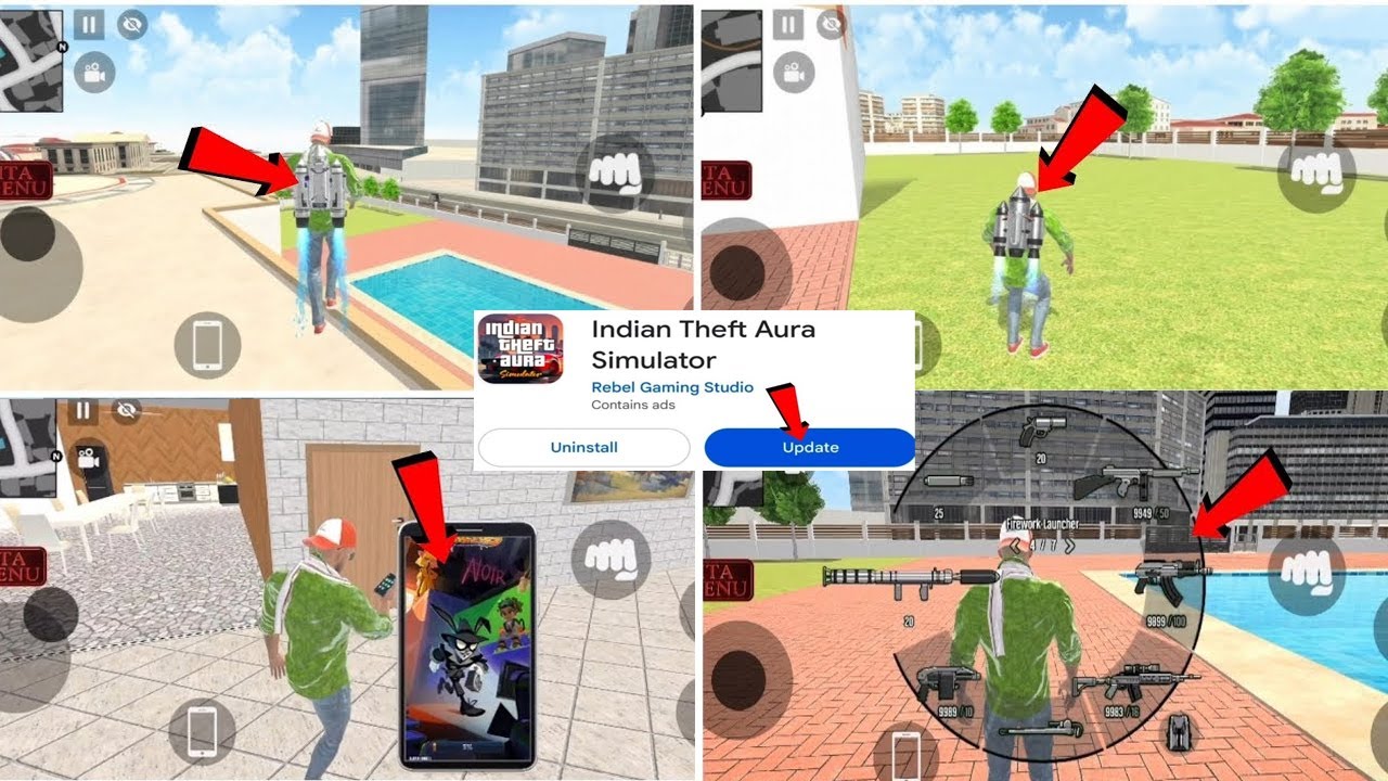 Playing GTA 5 in Mobile Part 7 || Indian Theft Auto Simulator || POTI GAMER BD