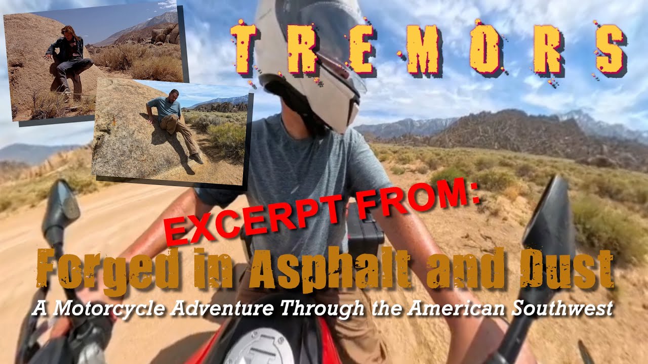 Motorcycling through Tremors film locations in the desert