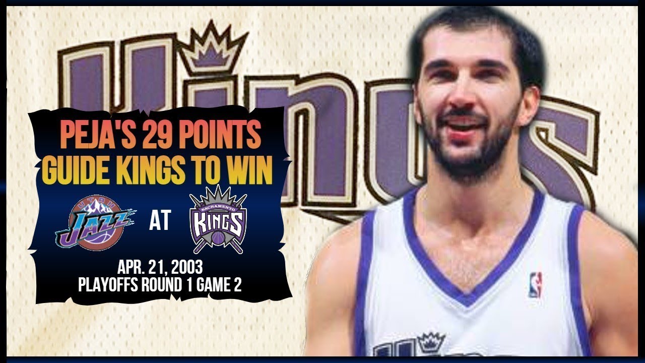 Peja Stojakovic (29pts) vs Utah Jazz - 2003 Playoffs Round 1 Game 2