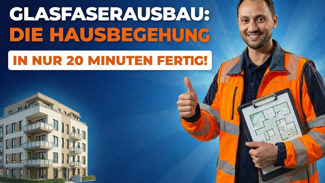 Schritt f&uuml;r Schritt: Unser Mitarbeiter erkl&auml;rt, wie die Hausbegehung f&uuml;r Glasfaser abl&auml;uft