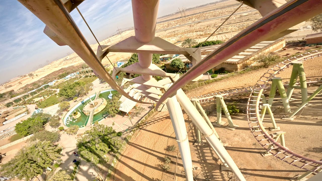 【解説付】 Roller Coaster on-ride POV (乗車映像) / Dream Park (エジプト)