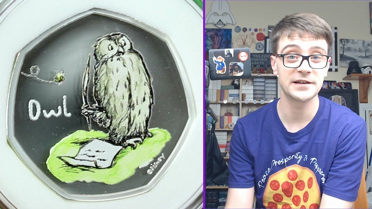 Winnie The Pooh: Owl 2021 50p Coin!!! Silver and BUNC!!!