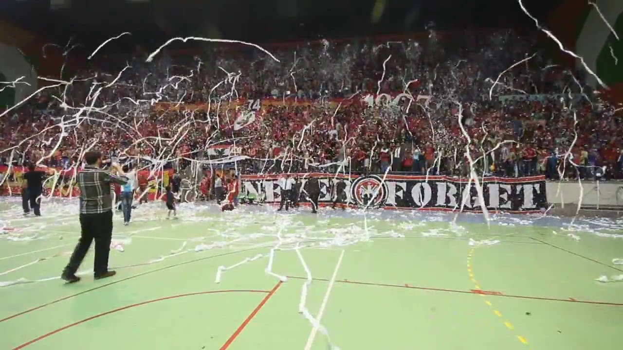 Ultras Ahlawy ... أحتفال دورى الباسكيت 2015_2016