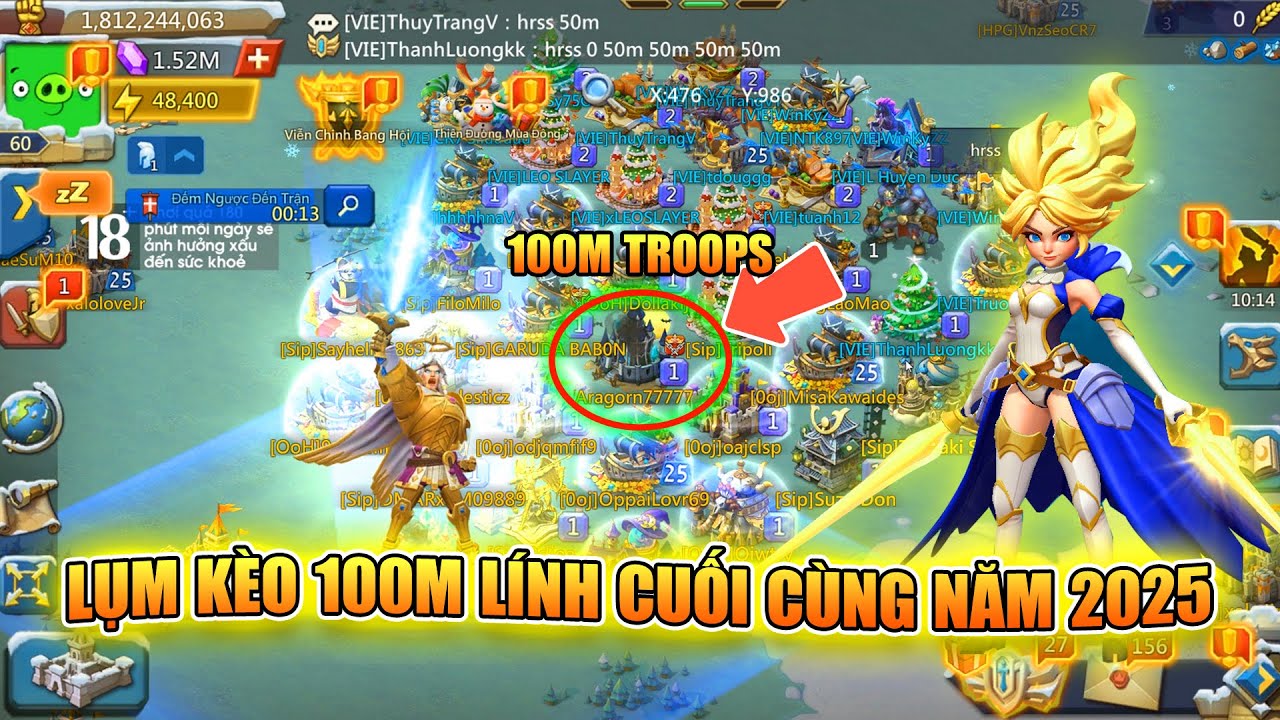 Lords Mobile: Lụm Kèo 100 Triệu Lính Cuối Cùng Năm 2025