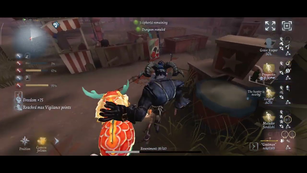 Chinese New Year Mode with Worn C skin Goatman 🐐🍂 #identityv 