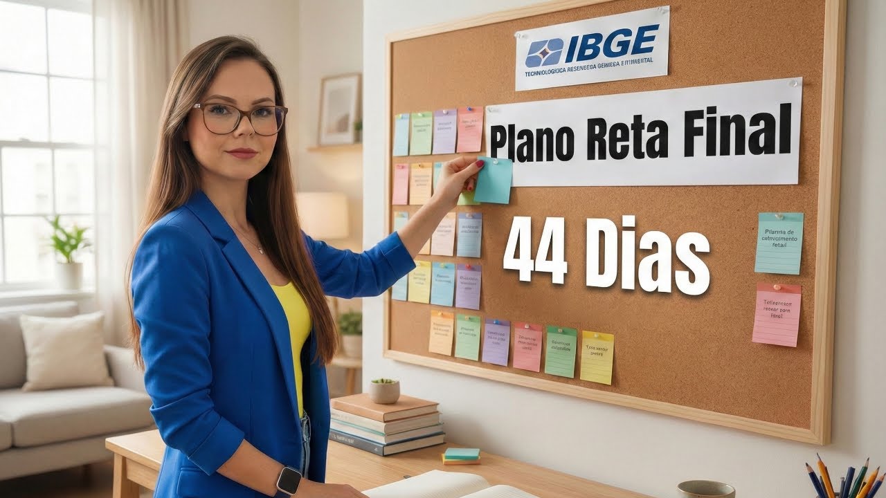 PLANO RETA FINAL IBGE - 44 DIAS | Aumente em 10x suas chances de aprovação estudando o que mais cai
