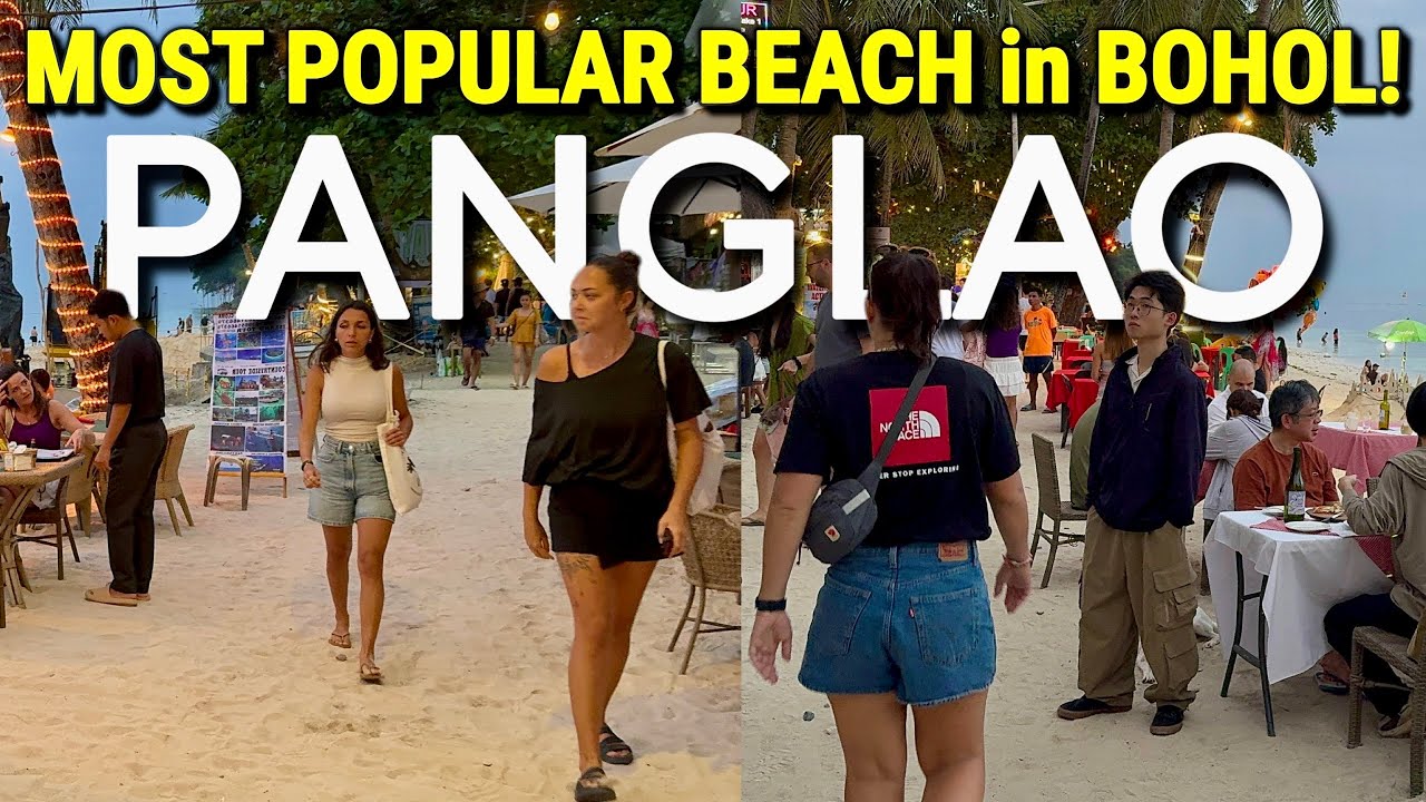 Panglao Island, Philippines | Bohol’s Most FAMOUS Beach & Nightlife Area - Alona Beach Evening Walk