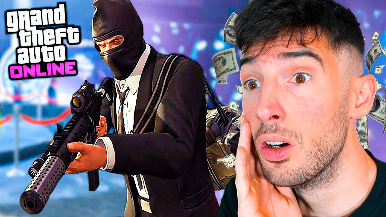 MI PRIMER ATRACO EN GTA 5 ONLINE !! *MUY EPICO*