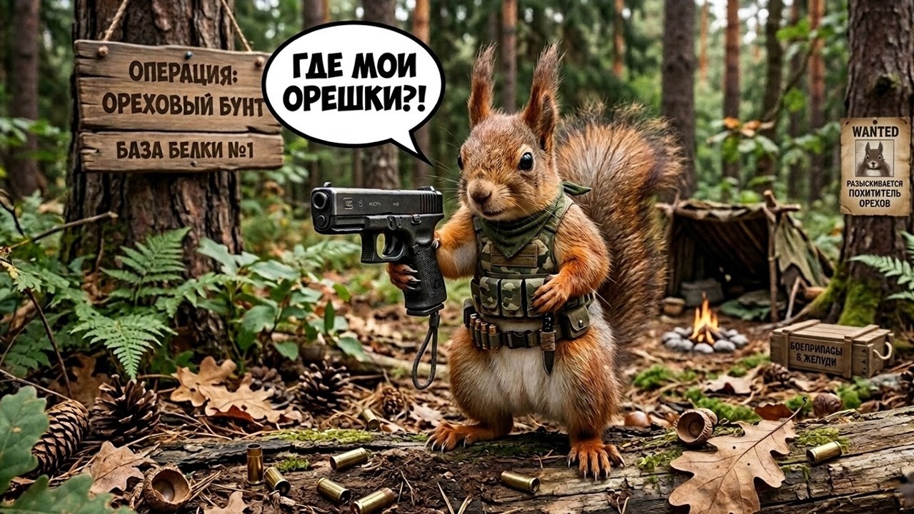 Белка взяла пушку! | Squirrel with a Gun | 1 часть