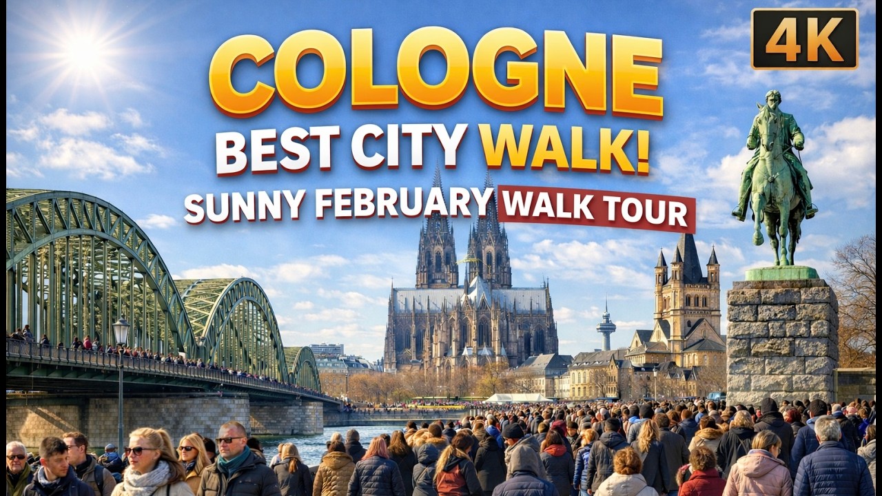 Cologne Like You’ve Never Seen Before! ☀️ | Sunny February Walk Tour in 4K