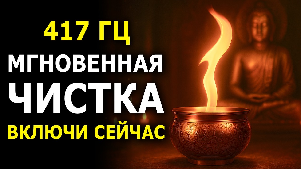 Быстрое Очищение От Негативных Энергий и Подсознательных Программ - Частота 417 Гц