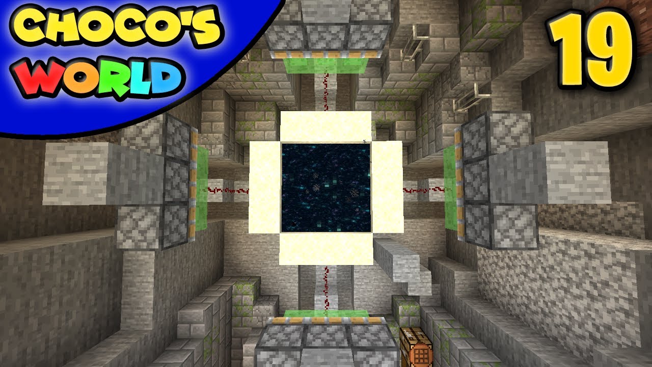 Breaking End Portal Blocks & Gravity Block Duplicator | Choco's World (Hardcore Vanilla) | Ep 19