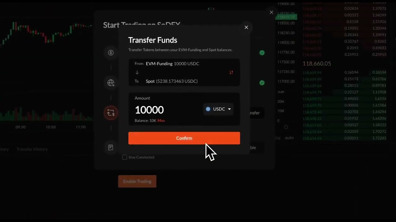 SoDEX Testnet Onboarding