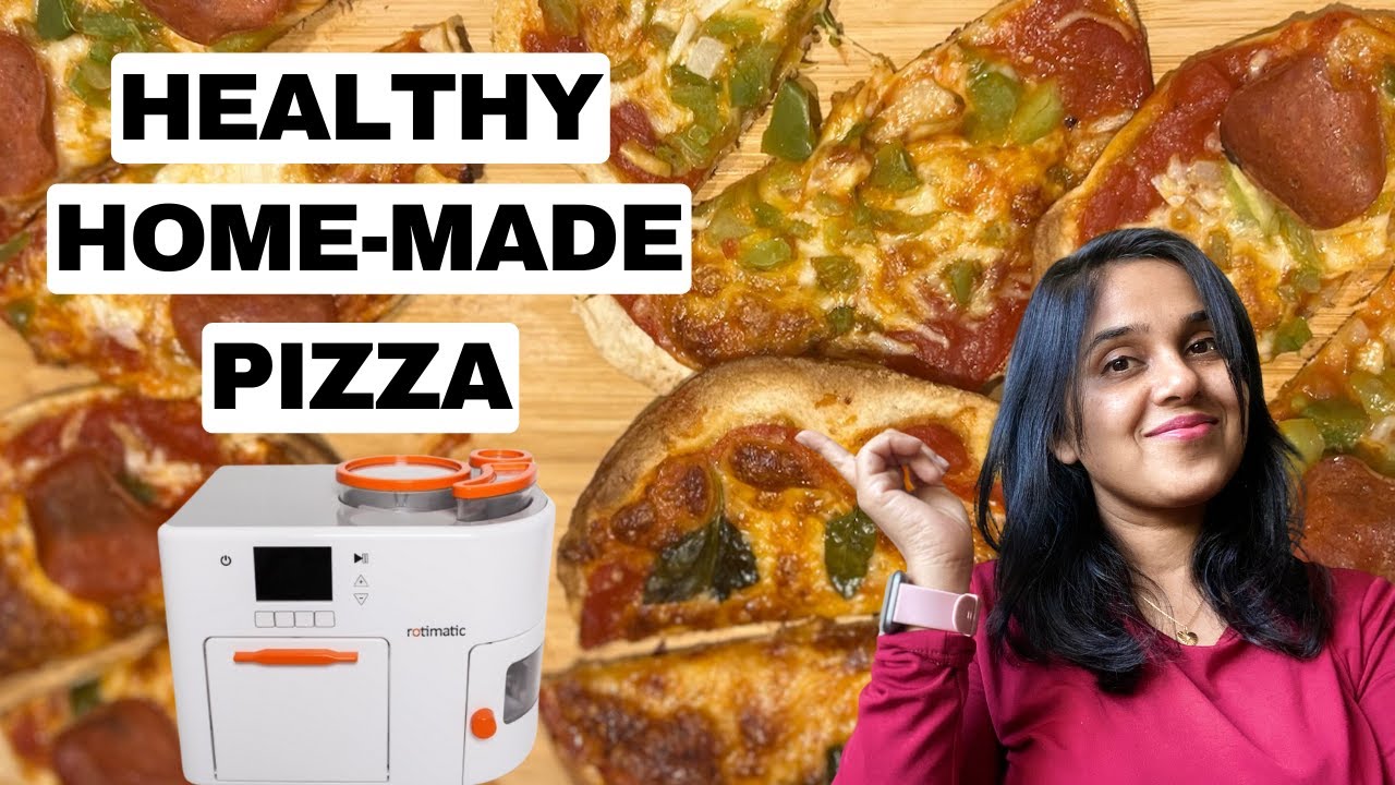 Healthy Rotimatic recipes: Make Low Calorie Whole Wheat Thin Crust Pizza at home