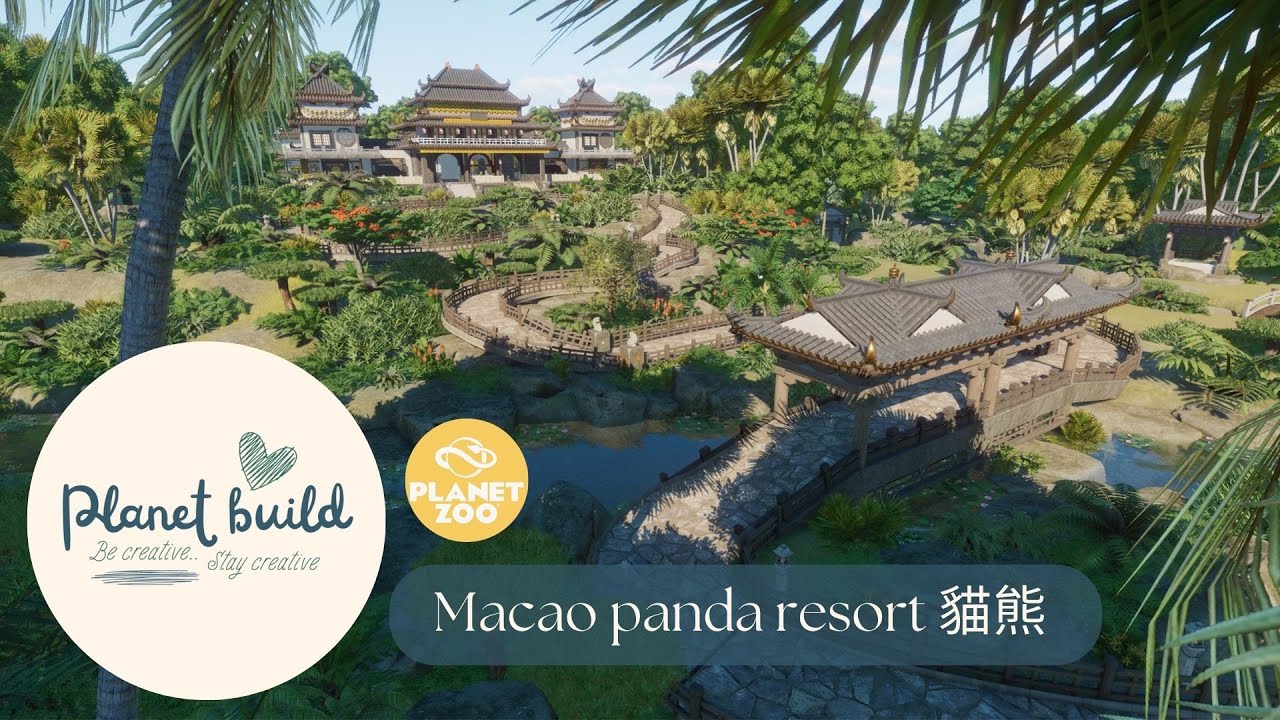 Planet zoo: Habitat #6 Macao Panda Resort 貓熊