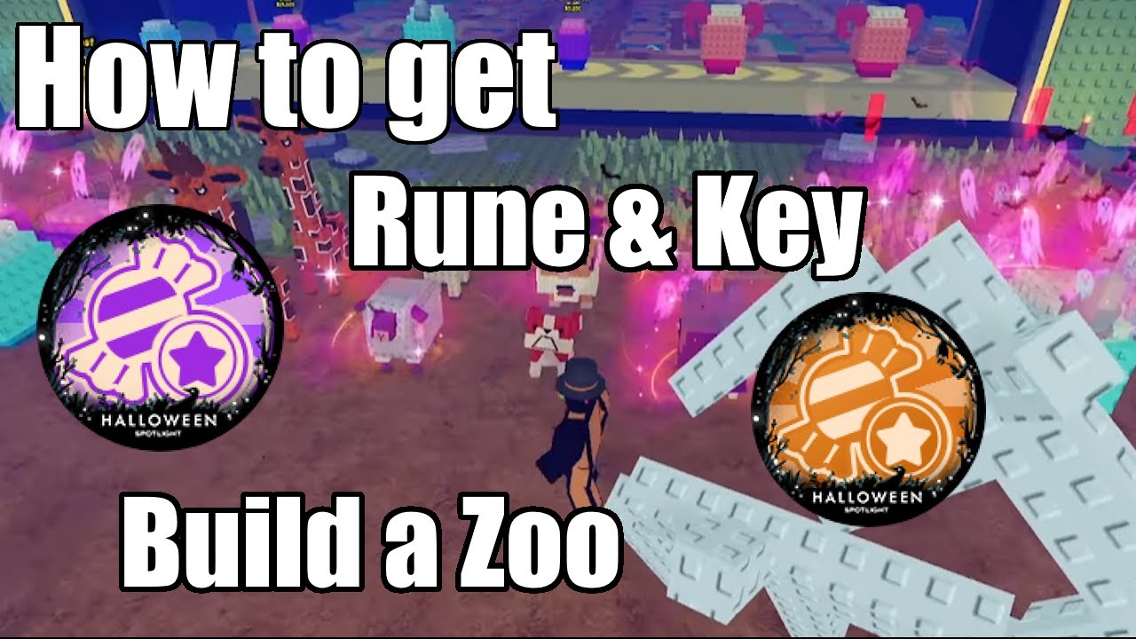 How to get the Rune & Key in Build a Zoo | Halloween Spotlight | How to get Candy
