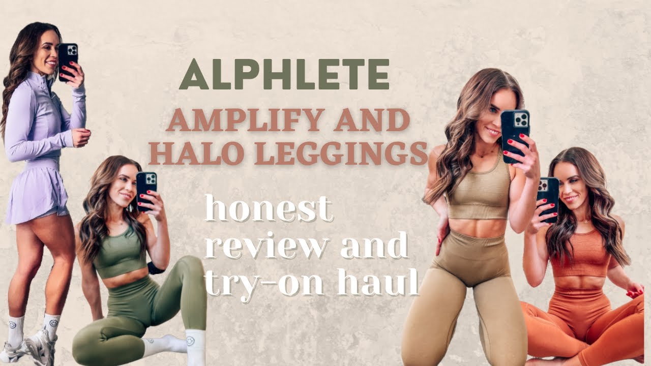 December Alphalete Amplify Try On Haul and Review ARE HALO LEGGINGS WORTH IT?