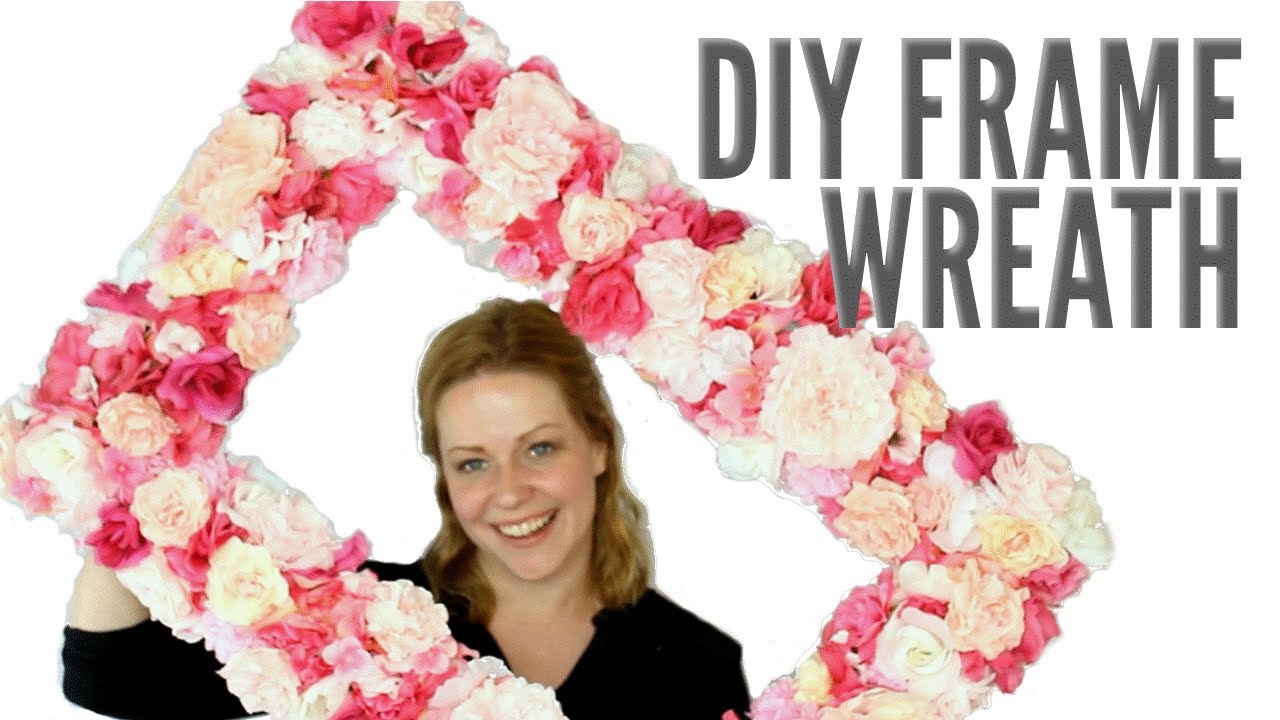 Faux Floral Frame Wreath | Elegant DIY Decor or Photo Prop!