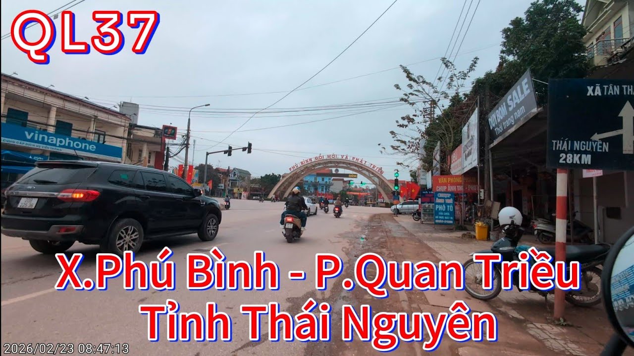 QL37 Xã Phú Bình đi Phường Quan Triều, Tỉnh Thái Nguyên