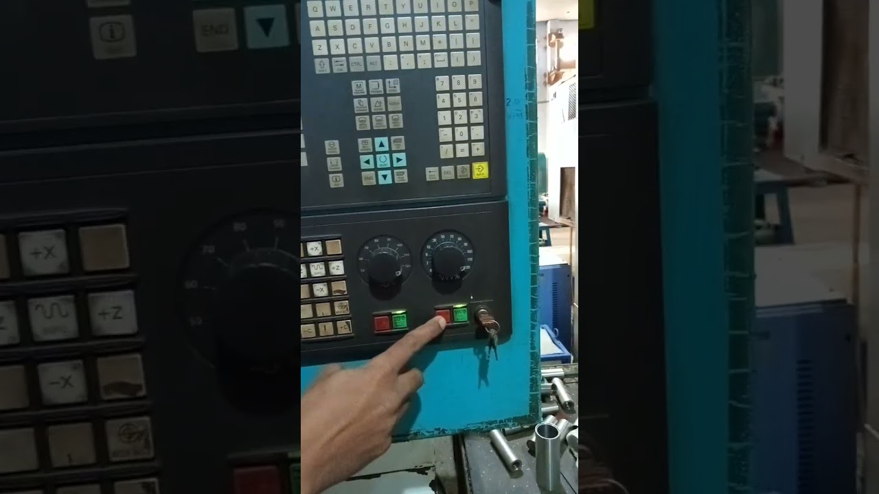 how to start siemens control in cnc practical #shorts #cnc #cncmachine