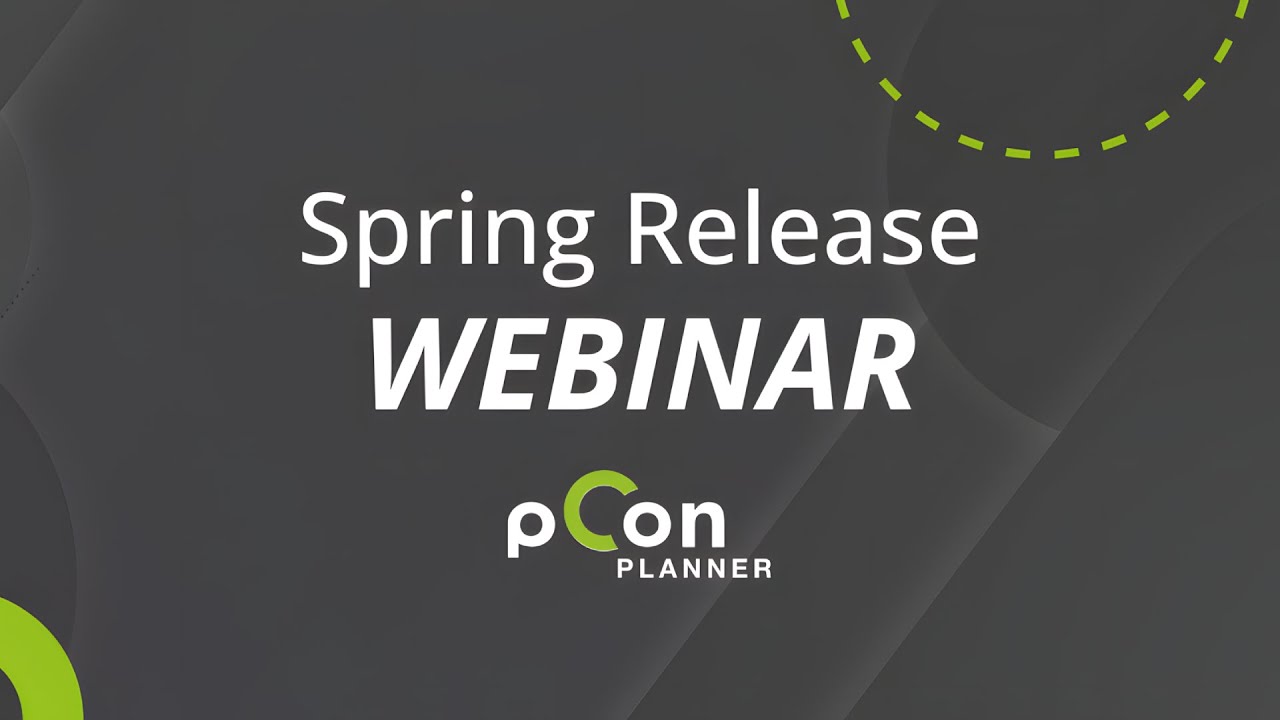 pCon.planner spring release 8.12 webinar