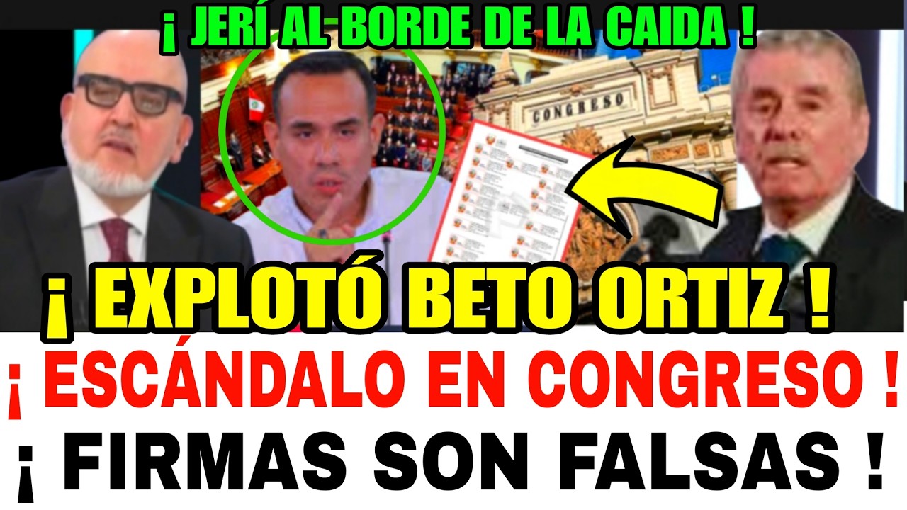 BRVT4L / BETO ORTIZ LO FILTRA TODO FIRMAS SON FALSAS / CORRVPTO JOSE JERÍ CON LAS HORAS CONTADAS
