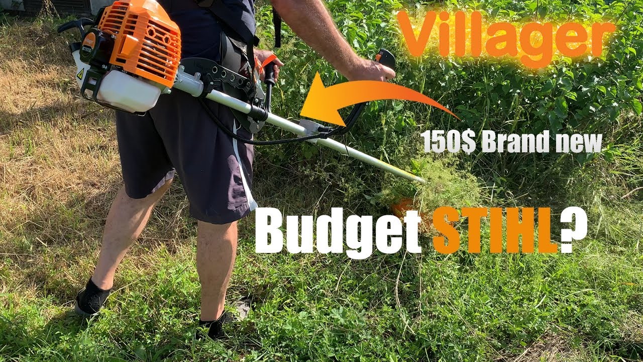 GRASS TRIMMER VILLAGER BC 1900 S - ASSEMBLY, START UP AND TEST TRIMMING