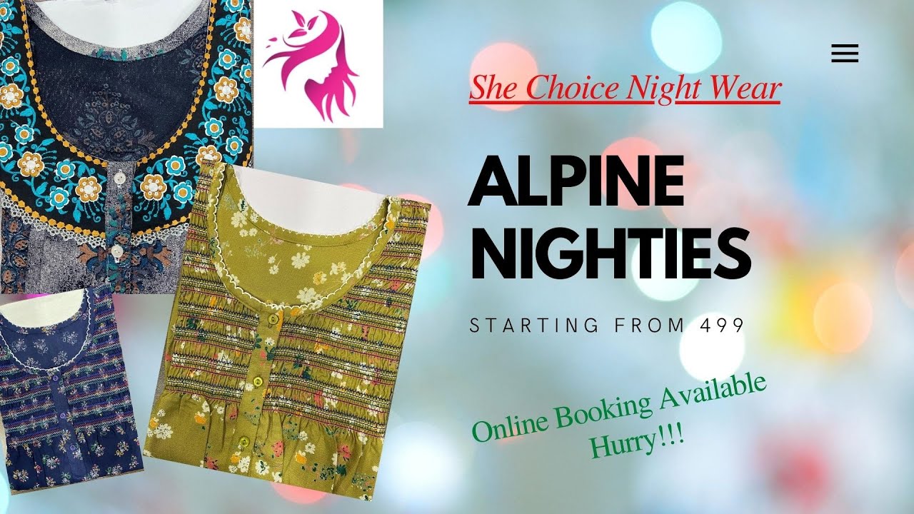Daily Wear Alpine Nighties starting from Rs.499