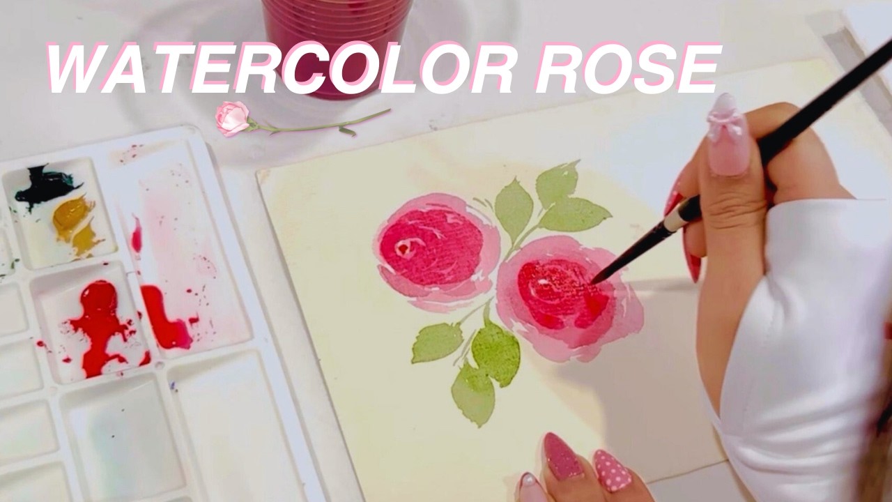 Beginner-Friendly Watercolor Rose Tutorial