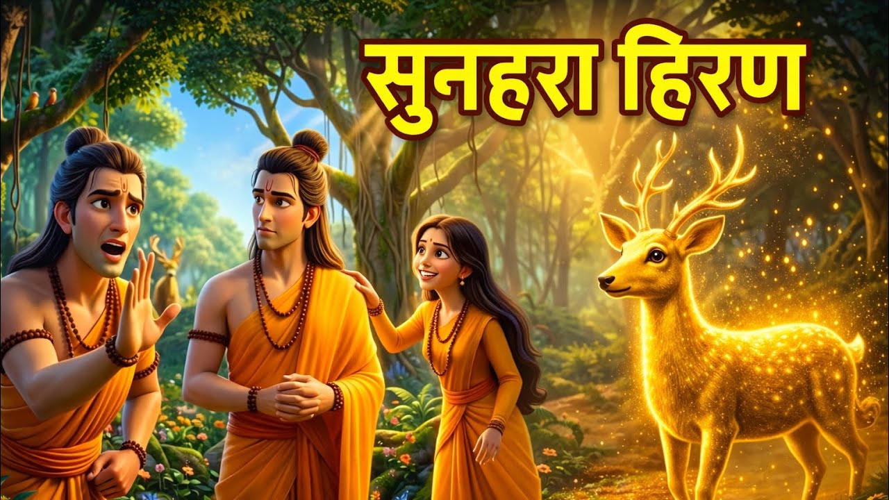 मायावी हिरण और भाग्य की कहानी। Golden Deer|Hindi Mythological Story| @BalBhaktiAndStories 