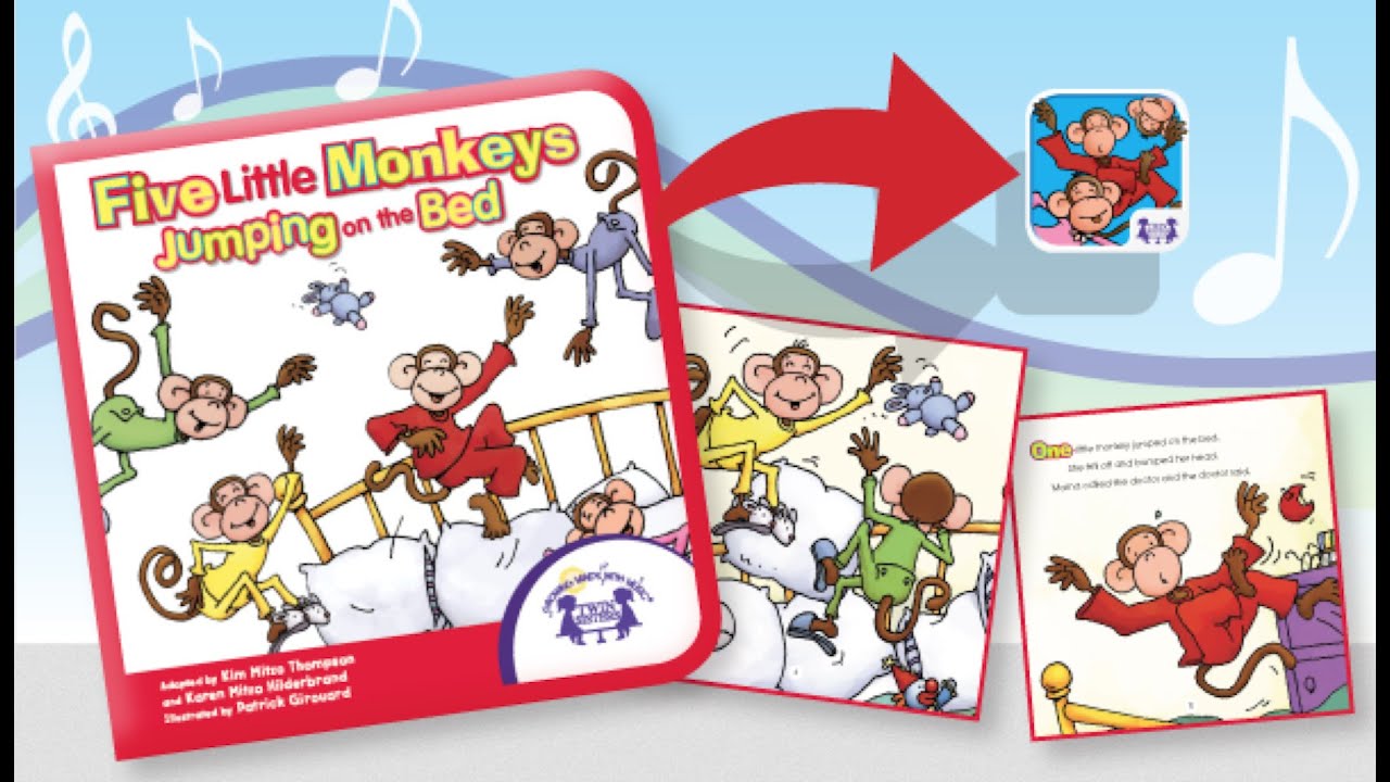 Five Little Monkeys - A Twin Sisters® Educational Interactive Animated Story Book