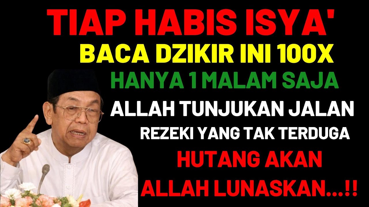 NEKAT BACA INI 100X HABIS ISYA'..!!Hanya 1 Malam, Allah Tunjukkan Jalan Rezeki Tak Terduga...!!