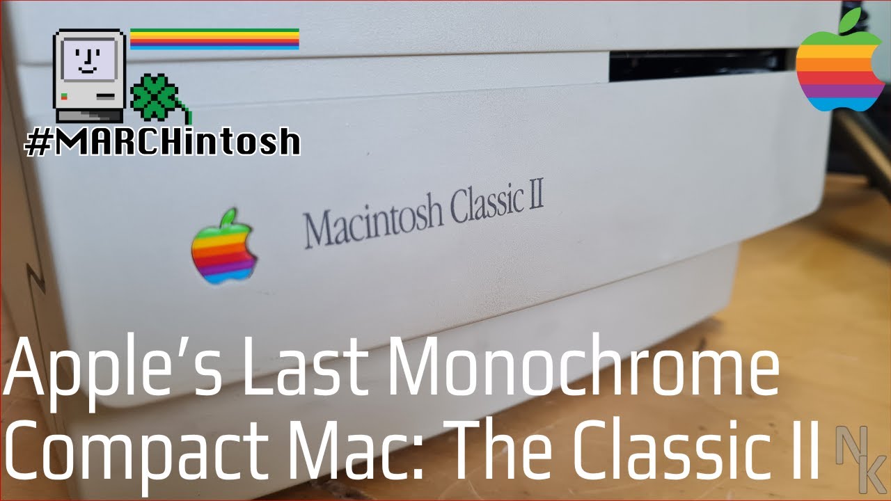 Apple's Last Monochrome Compact Mac - The Classic II #marchintosh