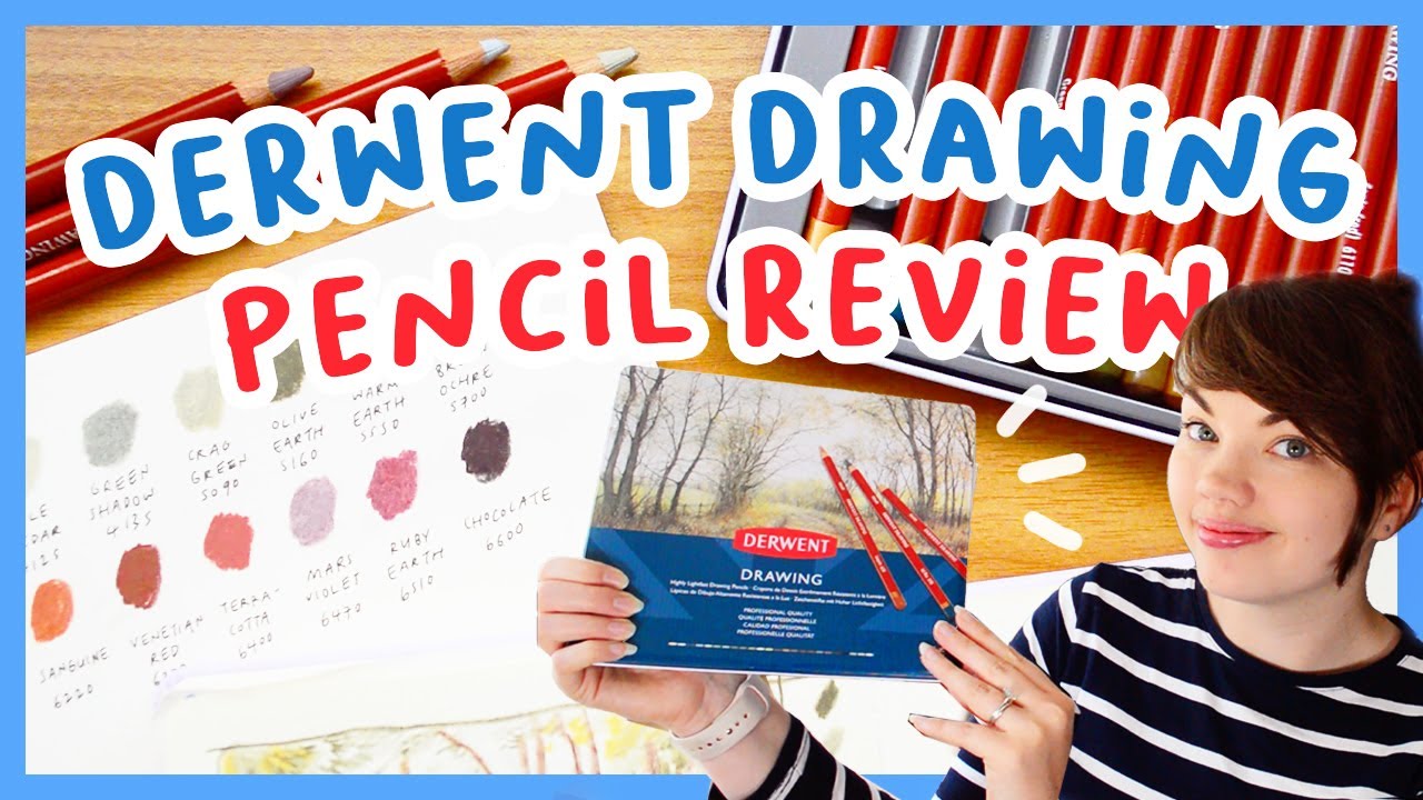 Swatching, testing and comparing Derwent Drawing pencils! Full review ✏️