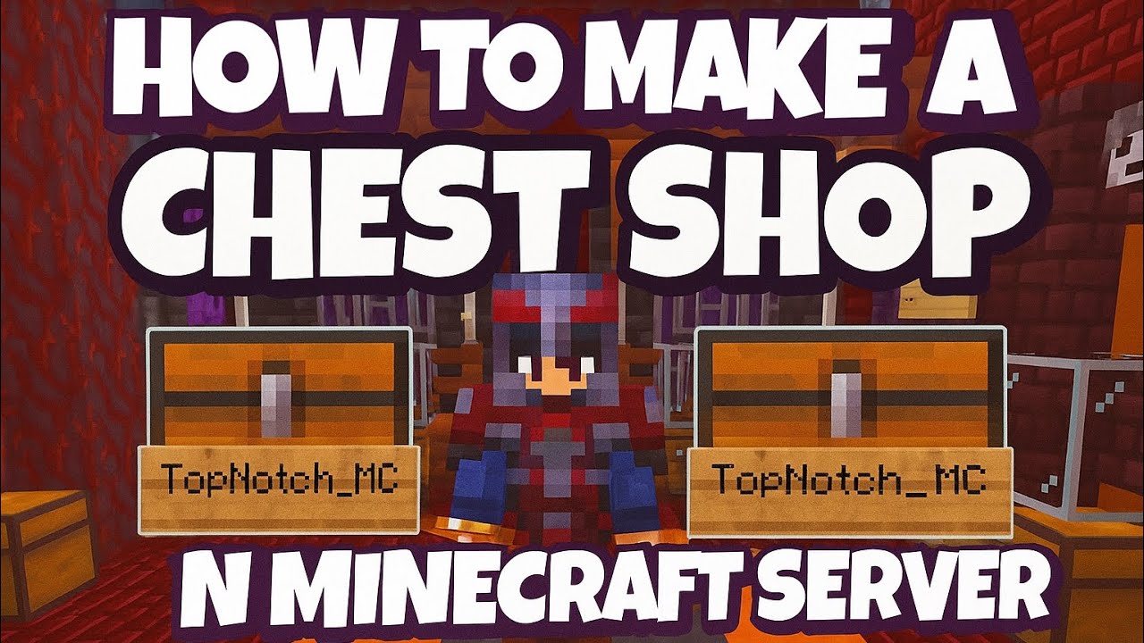 Chest shop tutorial Minecraft Gameup SMP