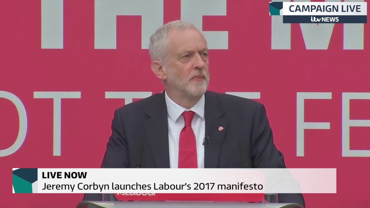 Jeremy Corbyn Launches 2017 UK Labour Party Election Manifesto