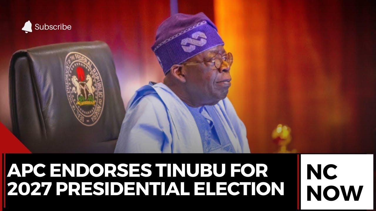 APC Endorses Bola Tinubu for 2027 Presidential Election