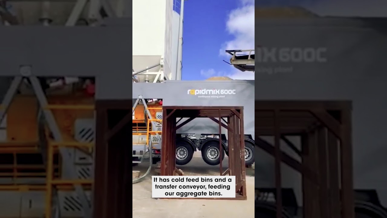 Rapidmix mobile continuous mixing plant produces 40,000 yds3 of RCC in Texas.