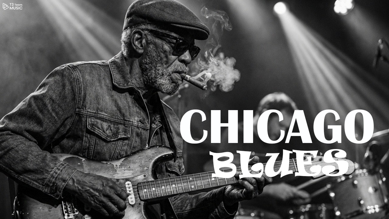 Midnight Chicago Blues – Deep Soul Blues Guitar & Smooth Jazz Vibes