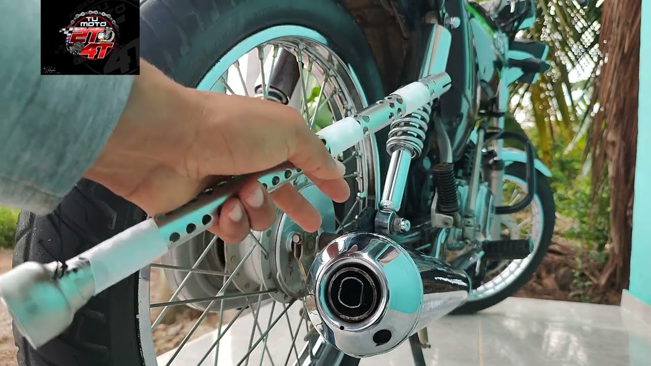 🔥💨asi cambio el sonido de mi 2 tiempos con solo teflón 🔥