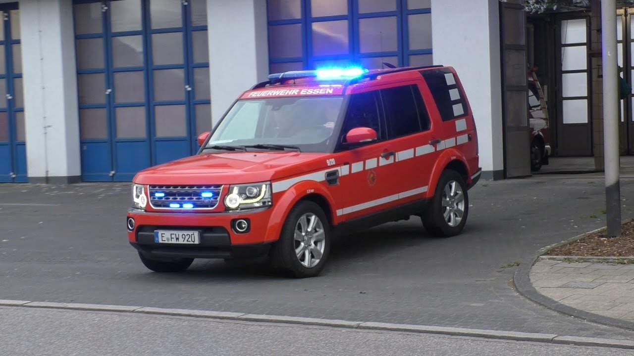 [KENTERNDES SCHIFF] Einsatzfahrten Feuerwehr Essen+Durchsage