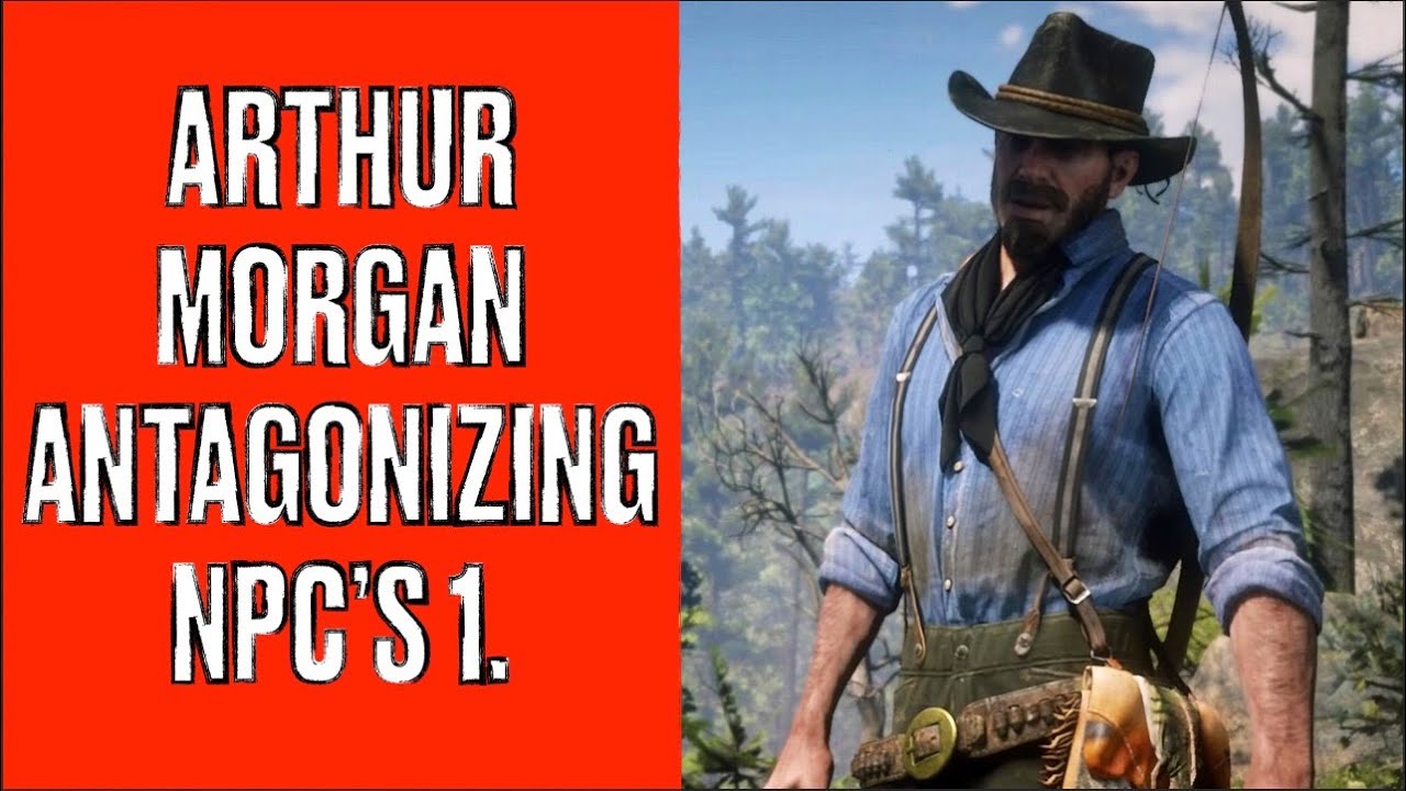 Red Dead Redemption II. Артур Морган противостоит NPC. Часть I.