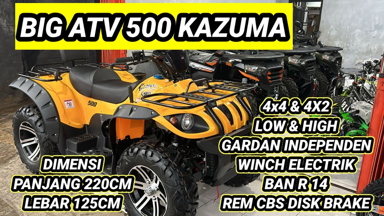 KAZUMA 500cc BIG ATV 4X4 GARDAN INDEPENDENT