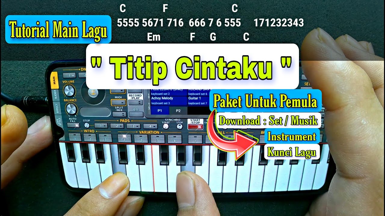 Download SET & Setting Lengkap BGT | Tutorial Main Lagu TITIP CINTAKU Dangdut